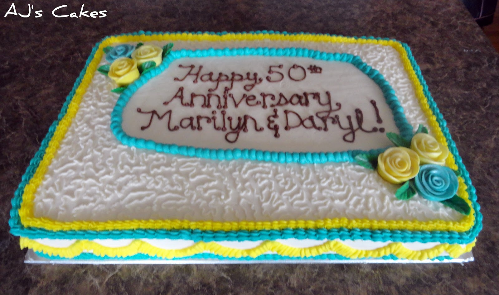 50th anniversary cakes