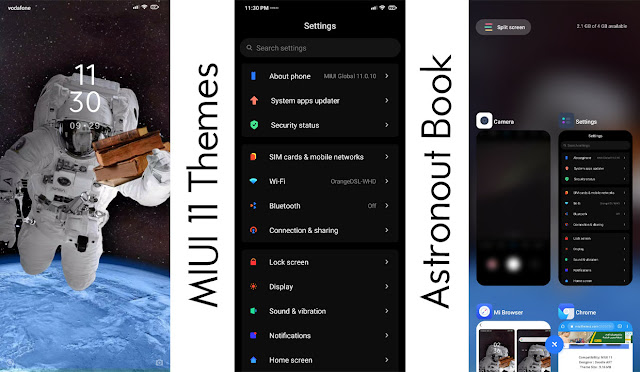 عرض اخر ثيم Astronout Book - All Xiaomi Devices