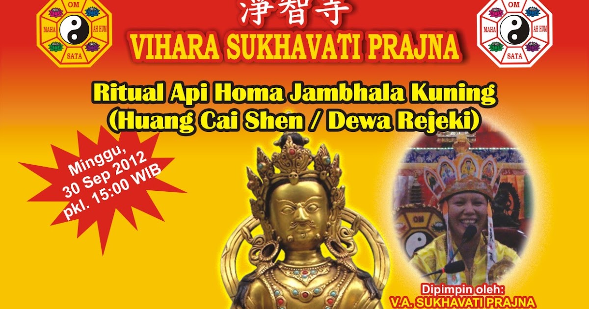 Vihara Sukhavati Prajna: Ritual Api Homa Jambhala Kuning