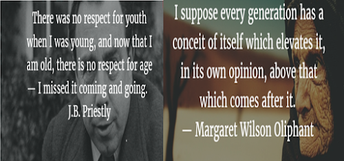 The Generation gap can be felt once you are matured