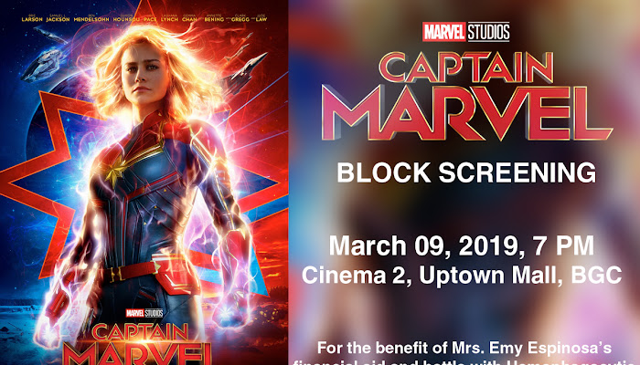 Captain Marvel Block Screening for a Cause