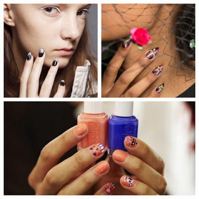 Abstract Nail Art Spring 2014 Manicure Trends, Kenzo, PPQ, Rebecca Minkoff 