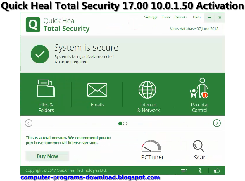 Vibnibite Quick Heal Total Security 17 00 10 0 1 50 2018 Serial