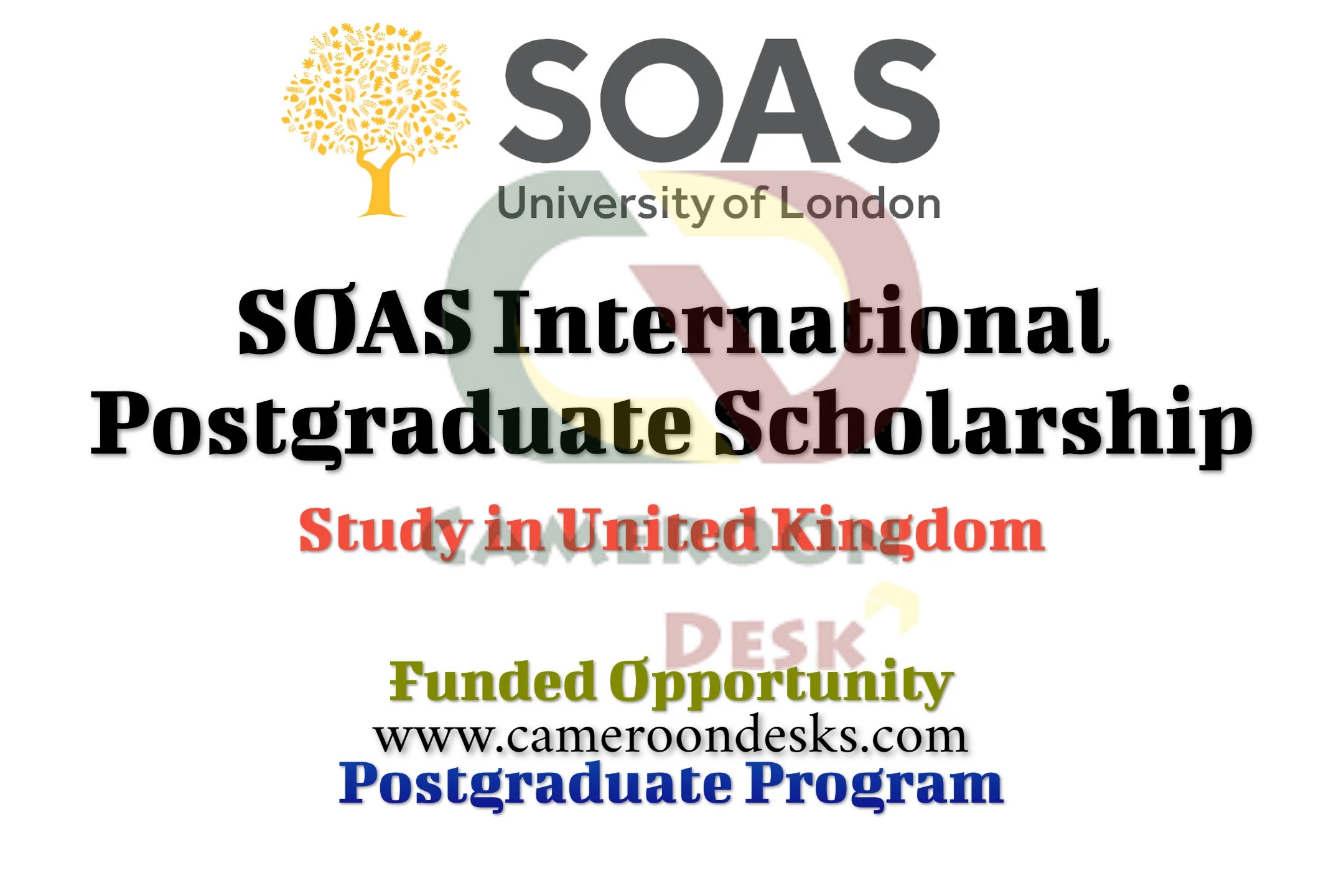 SOAS University of London International Scholarships in UK 2022