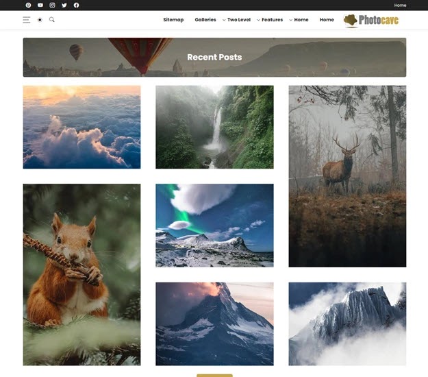 Photocave - Blogger Template