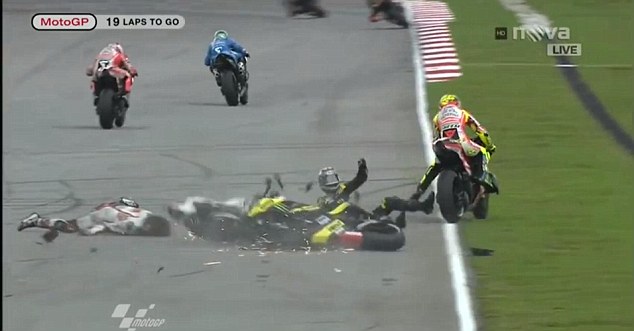 Marco Simoncelli crash - MotoGP Malaysia | Car Under 500 Dol   lars