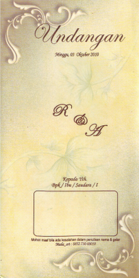 Kartu undangan pernikahan  MA1502 Gallery Undangan  Ananda