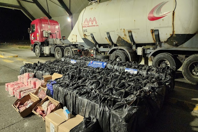 Camionero demorado con 66 mil atados de cigarrillos de contrabando en Chile