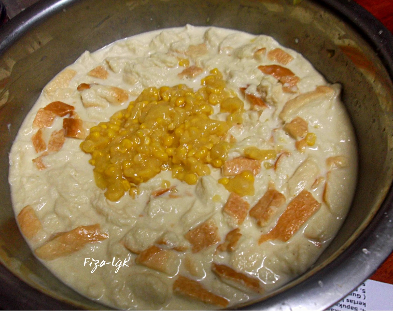 BINGKA ROTI BERJAGUNG  Fiza's Cooking