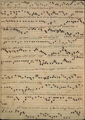 Detalle de un manuscrito de la Crónica de Bernat Desclot del sXIII; fuente: http://es.wikipedia.org/wiki/Cr%C3%B3nica_de_Bernat_Desclot