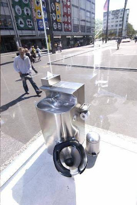 Inside View of Public Toilet from Switzerland