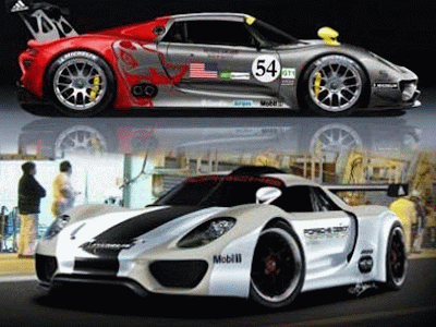 2013 Porsche Sports Cars 918 RSR Race Car