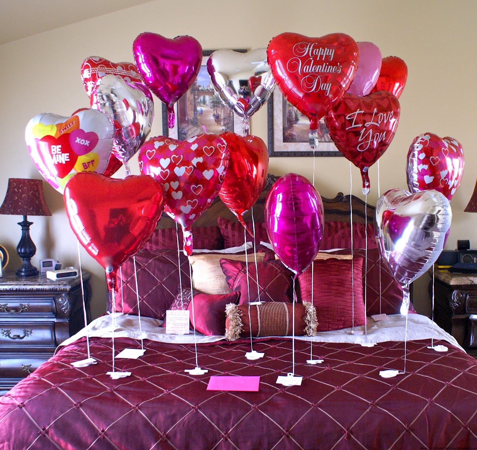 valentine's day bed decoration ideas | Valentine's day 2016