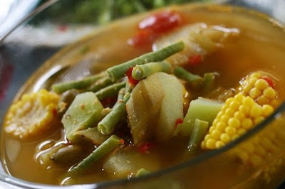 Sayur Asem Kacang Terong Jagung Labu Siem Campur campuran sayur asem campursari sayur asem resep sayur asem campur daging