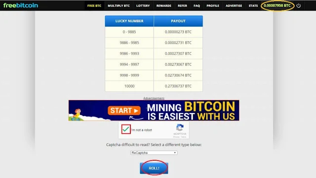 Cara Mudah dan Cepat Mendapatkan Bitcoin Gratis Setiap Jam dari Situs FreeBitco.in