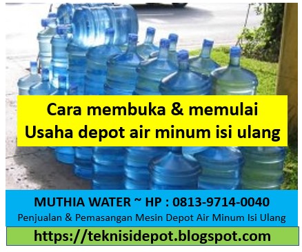 Cara membuka usaha depot air minum isi ulang
