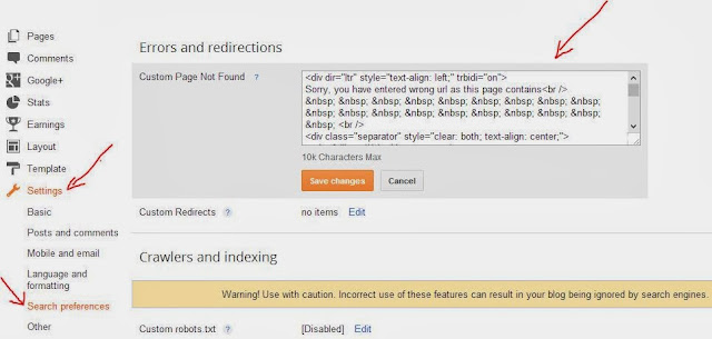 How to Create and Add 404 Error page in your Blog