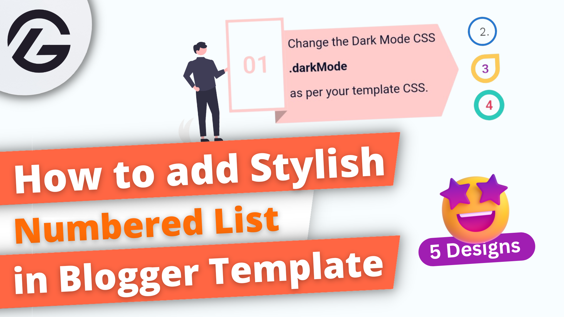 How to add Stylish Numbered List in Blogger Template