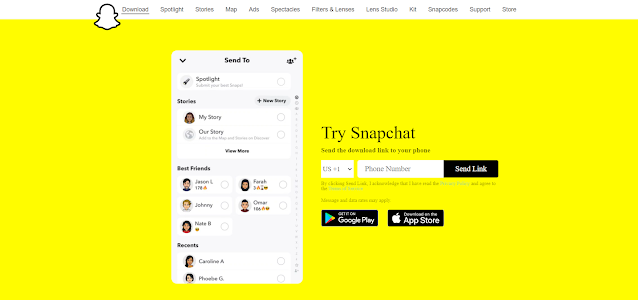 Snapchat web browser @technodaily2021