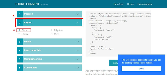 Cara Memasang Notifikasi Cookie Consent Pada Blogspot Sobat Husen