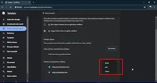 Mengatur Notifikasi Chrome di Laptop