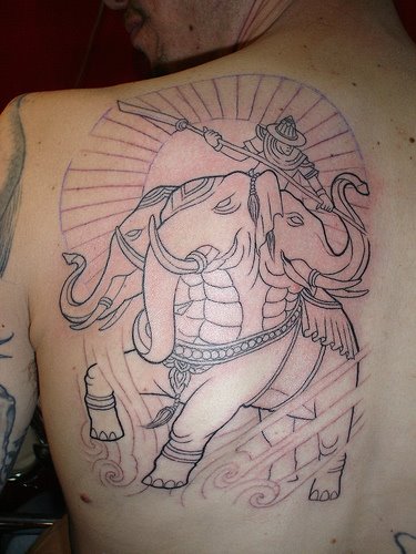 tattoos designs » back mid back tattoo designs