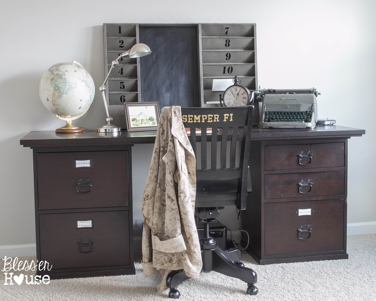 Vintage Inspired OfficeBless'er House-How I Found My Style Sundays- From My Front Porch To Yours