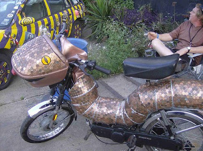 Penny Art Bike named Copperhead