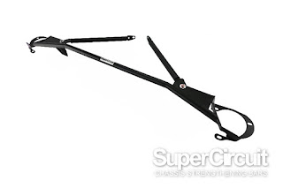 Toyota 86 Front Strut Ba/ Front Tower Brace Bar with Brake Cylinder Stopper by SUPERCIRCUIT.