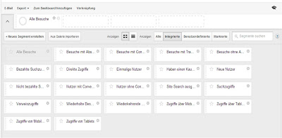 Google Analytics Segmentierung