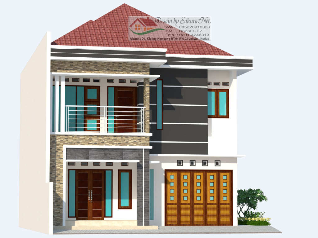 Desain 3D Rumah By SakuraNet Desain Rumah Minimalis Kudus 9 X 14