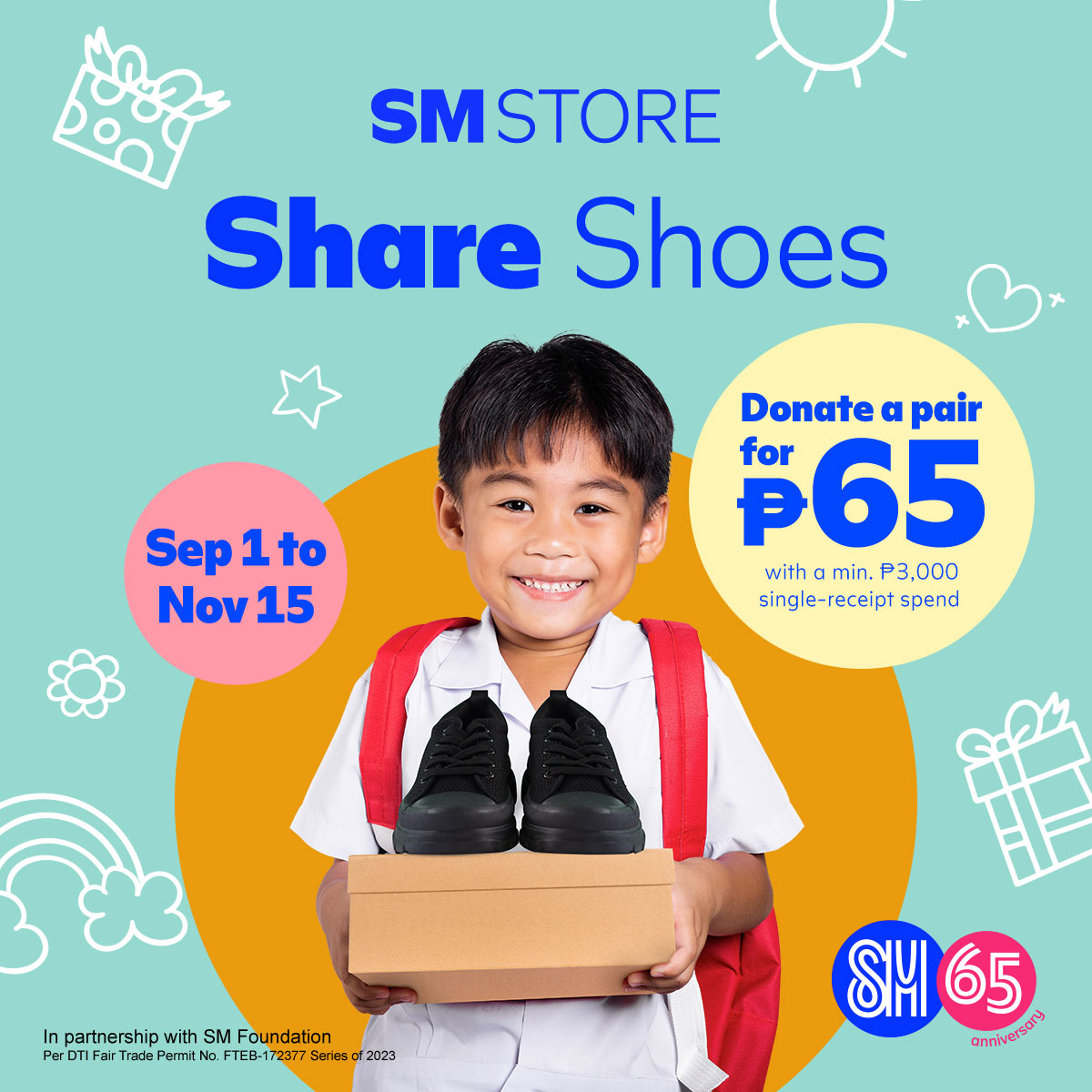 SM STORE CELEBRATES ITS 65TH FOUNDING ANNIVERSARY BY HELPING FILIPINO ...