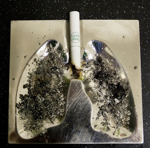 smoking effects on lungs. Anti smoking slogans tackle