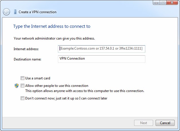 configure vpn