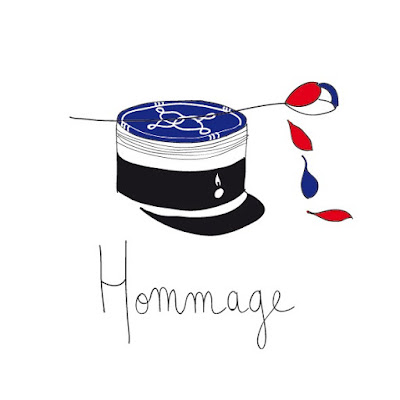 albane devouge, arnaud beltrame, deuil dessin, france, gendarme, gendarmerie, hommage, illustration, illustratrice, uniforme gendarme