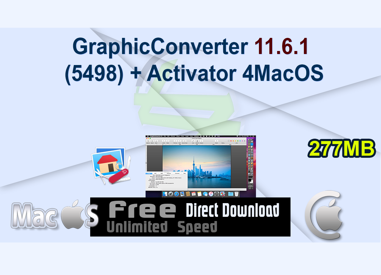 GraphicConverter 11.6.1 (5498) + Activator 4MacOS