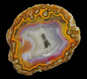 rough agate geode from Brazil