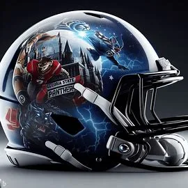 Georgia State Panthers Harry Potter Concept Football Helmet