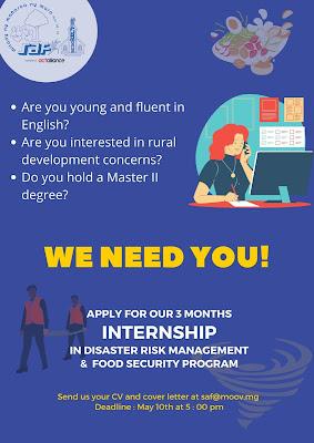 Intern for disaster risk management (drm) and food security program