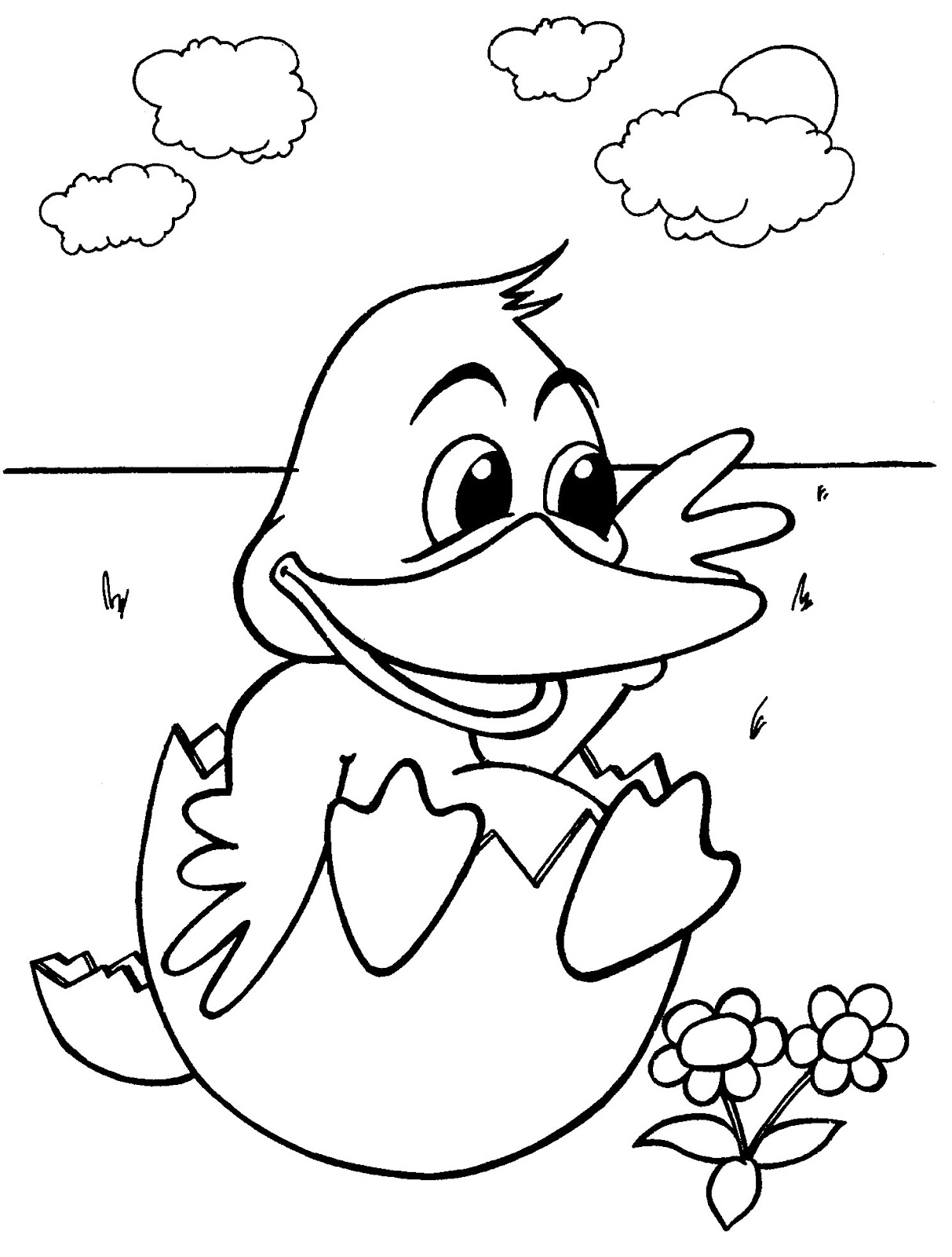 Download Baby Ducks Coloring Pages Pictures