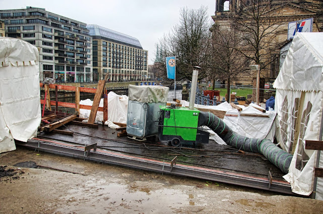 Baustelle Museumsinsel, Friedrichsbrücke, Brückensanierung, Bodestraße, 10178 Berlin, 10.12.2013