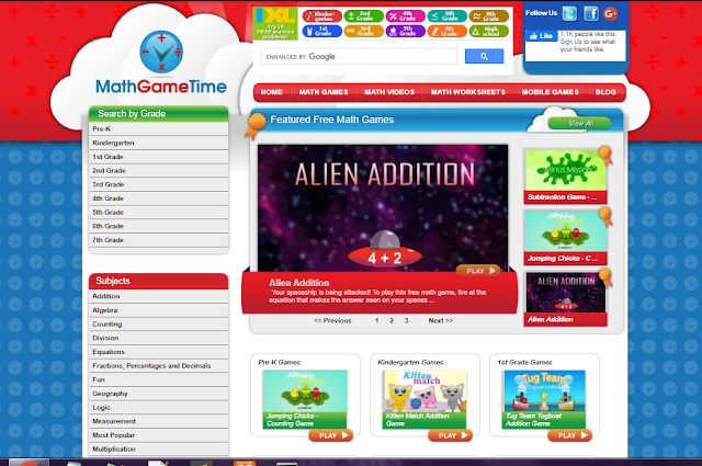 math game time website