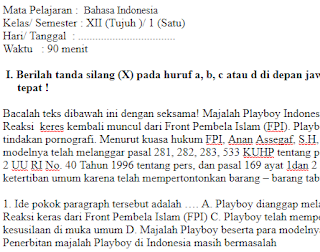 Soal-Ulangan-Ujian-Bahasa-Indonesia-kelas-12-Semester-1-UAS-Bahasa-Indonesia-kelas-12-SMA