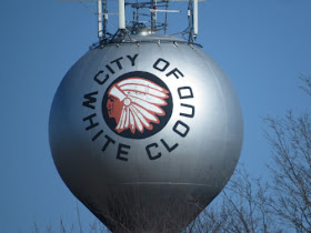 White Cloud water tower