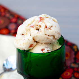 Maple Whiskey Ice Cream with Candied Bacon | The Sweets Life