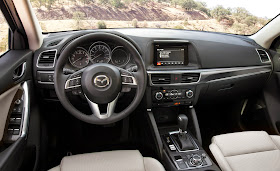 Interior view of the 2016 Mazda CX-5