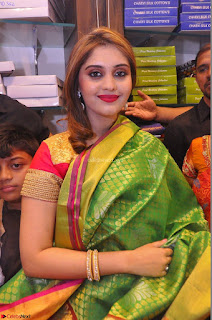 Surabhi looks stunning in Saree at Nakshatra Fashion Store Launch at Suchitra X Road 16.JPG