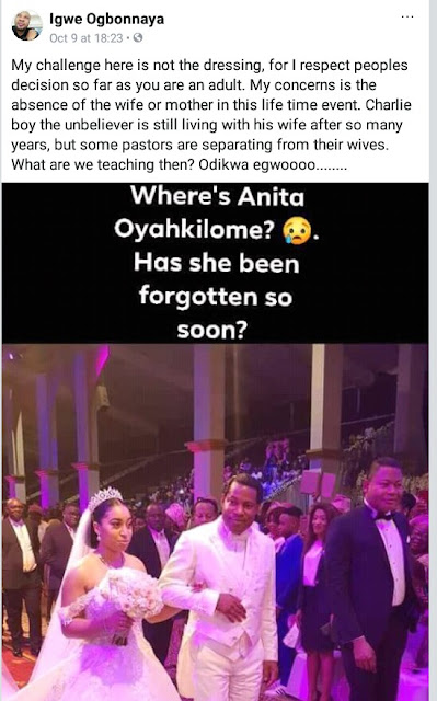 Nigerian pastor slammed for questioning the absence of Anita Oyakhilome at her daughter