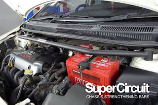 SUPERCIRCUIT Front Strut Bar/ Front Tower Bar/ Front Engine Bar made for 2nd gen Toyota Vios NCP93