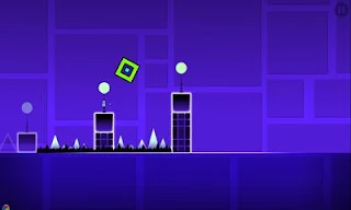 Screenshots of the Geometry Dash for Android tablet, phone.